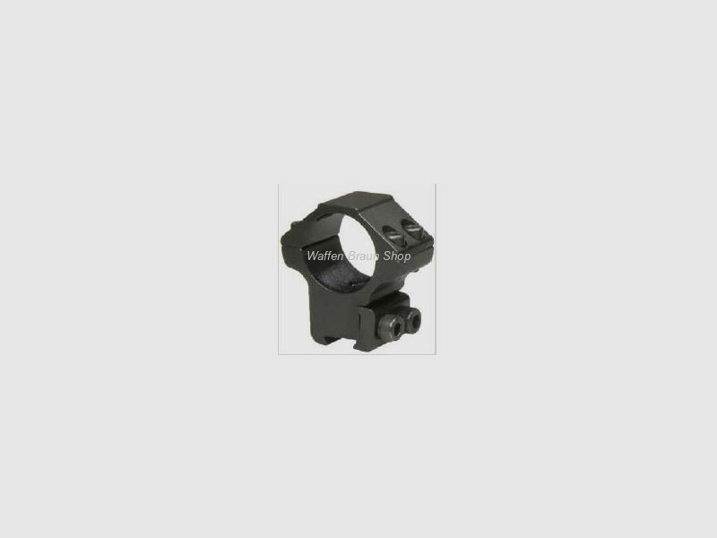 Bauer Ringmontage für 11mm Prismenschiene, Schwarz matt, 1", Bauhöhe 14mm standard