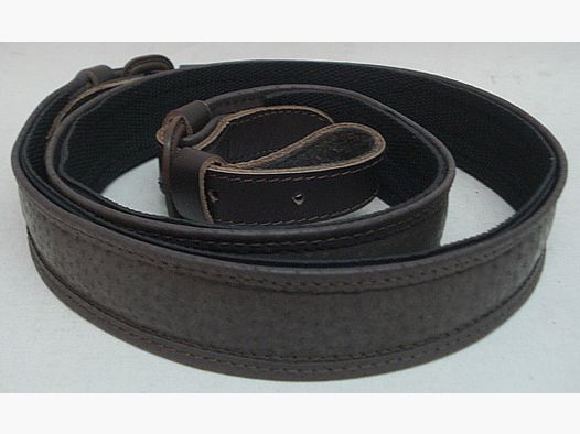 Leder mit Gummiunterlage - 30 mm breit, Oberfläche glatt