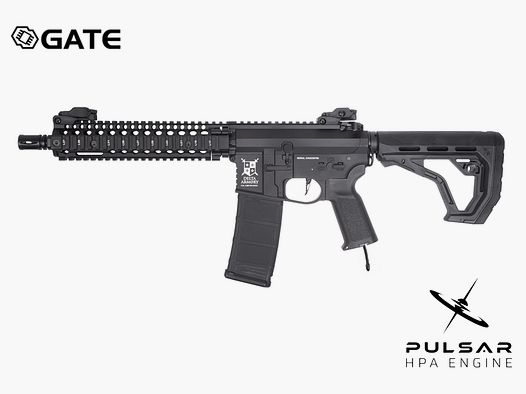 Delta Armory AR15 MK18 Alpha EAGLE GATE PULSAR HPA Airsoft Gewehr in Schwarz