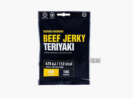 Tactical Foodpack Rindfleisch Jerky Teriyaki 40g
