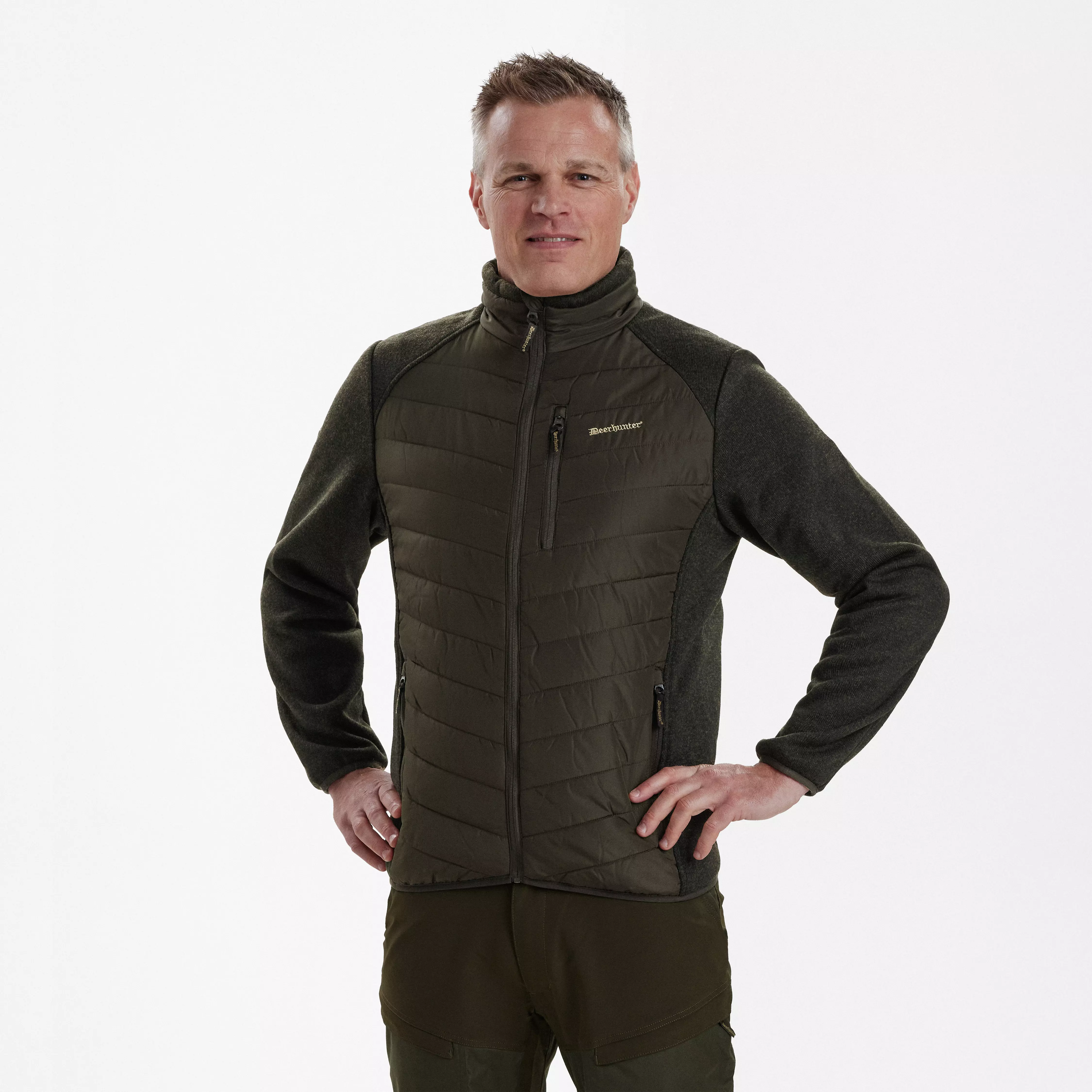 Moor veste matelassée avec tricot - Timber, image 1 sur 5