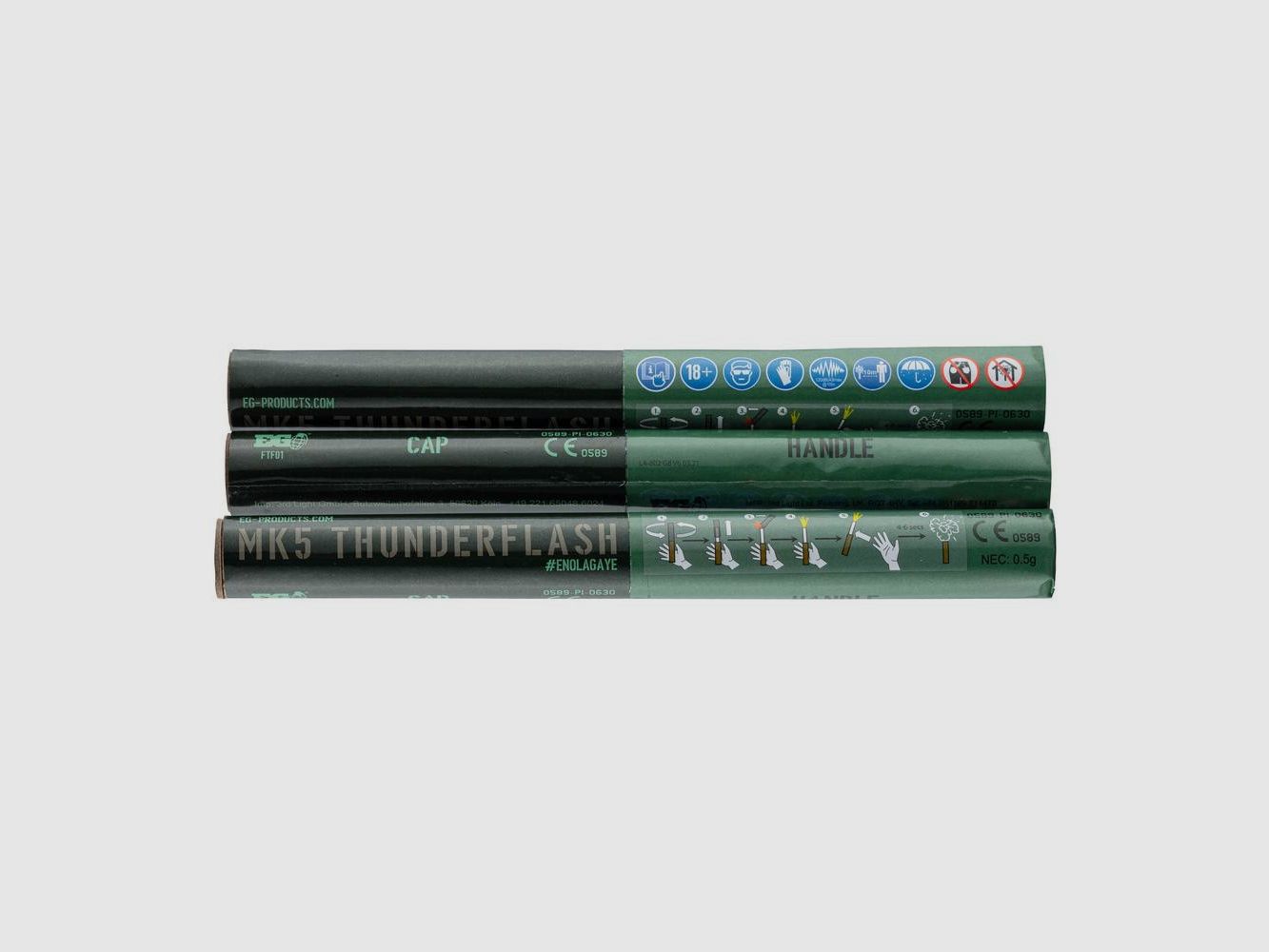 3er-Set MK5 Thunderflash Enola Gaye - Maximale Leistung - Sichere Signalisation - Für Jagd und Outdoor, Bild 1 von 4