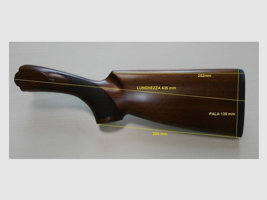 POIGNÉE DE PISTOLE BERETTA 682 TRAP vide 12 - Inclinaison vers la gauche / TYPE DE CULASSE BERETTA 682 TRAP Ga 12 - Cast ON (Main Gauche), image 2 sur 2