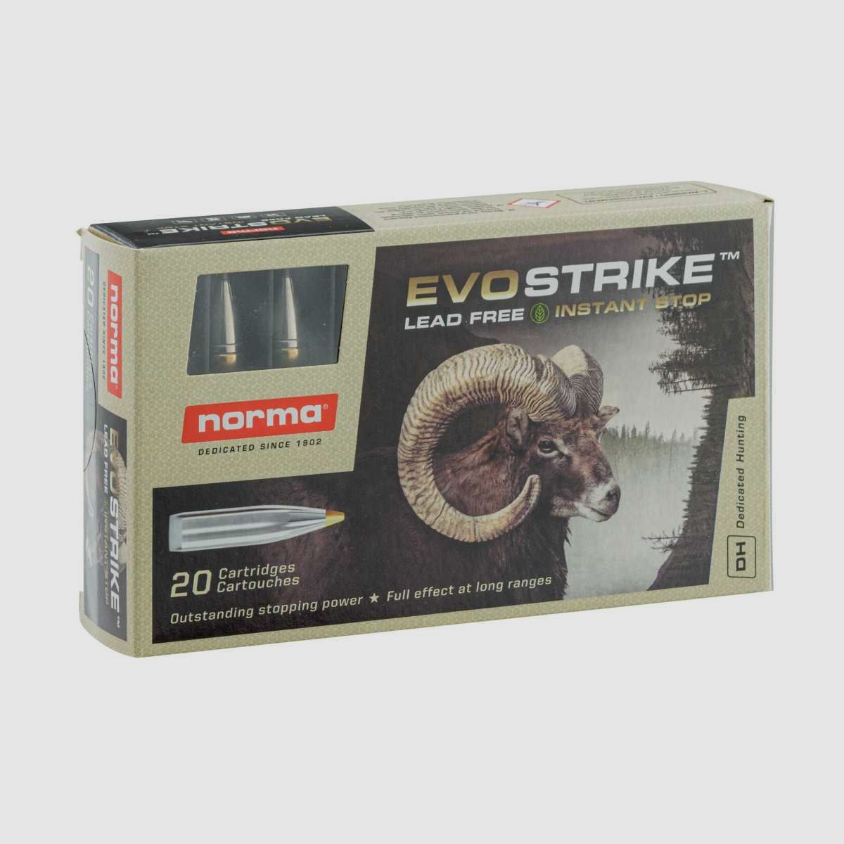 Norma 9,3x62 EVOSTRIKE 184 grains / 11,9 g - 9,3x62 Evostrike 184 gr / 11,92 g, immagine 3 di 10