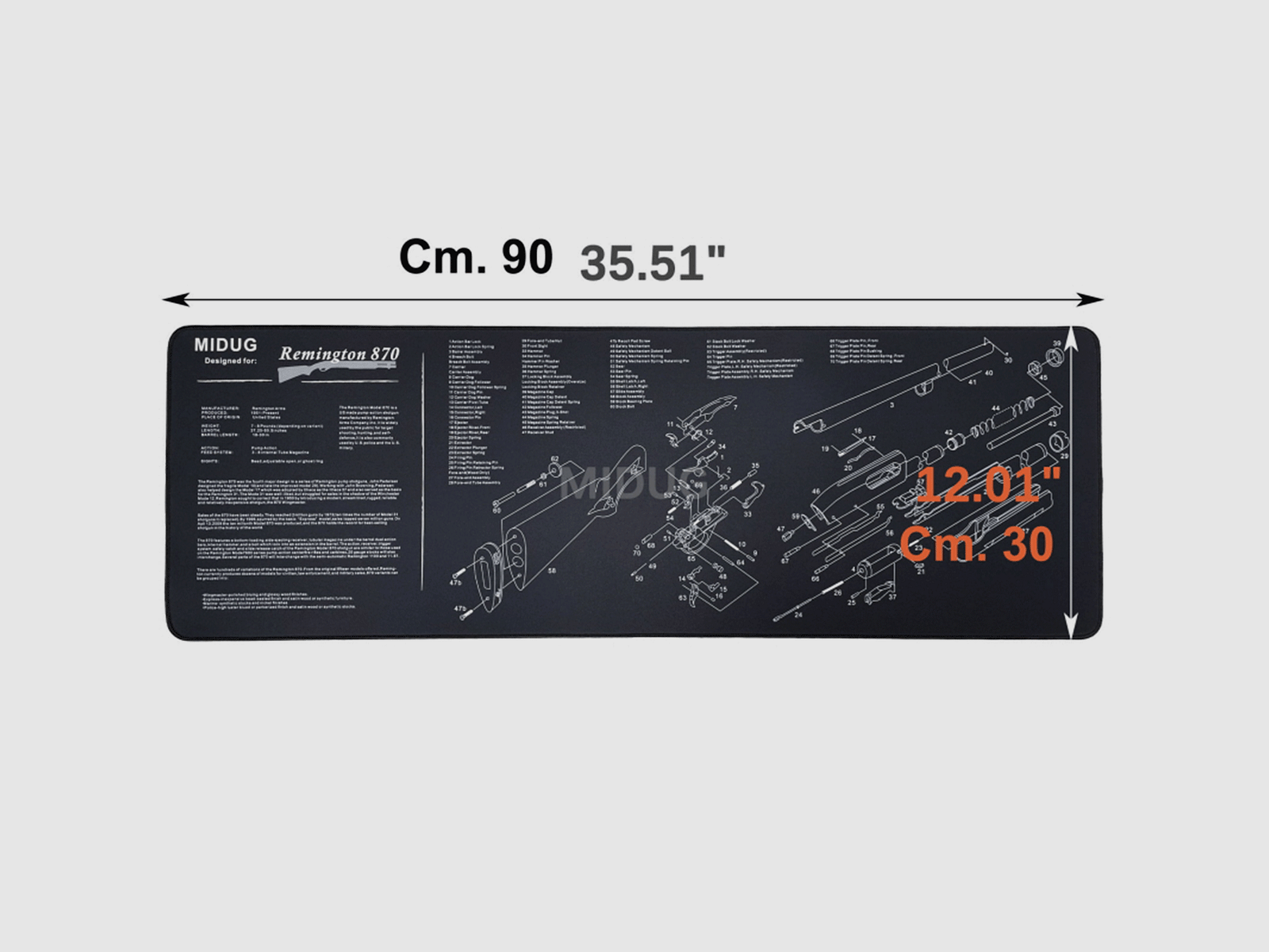 GUN CLEANING MAT REMINGTON