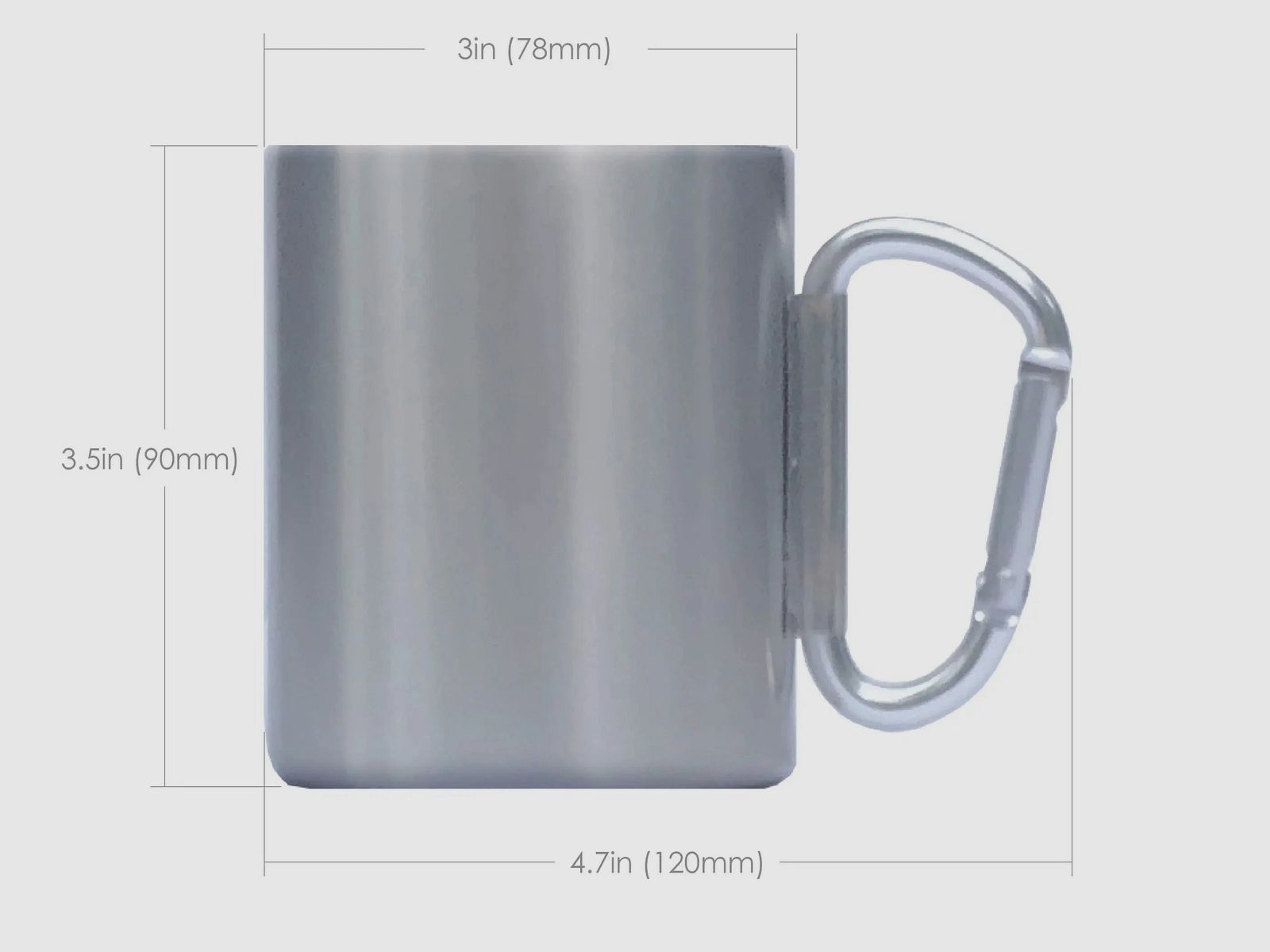 nCamp Karabinerbecher, isolierte Tasse