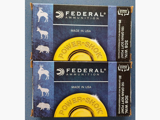 Federal Power Shok .308Win. 150 grain