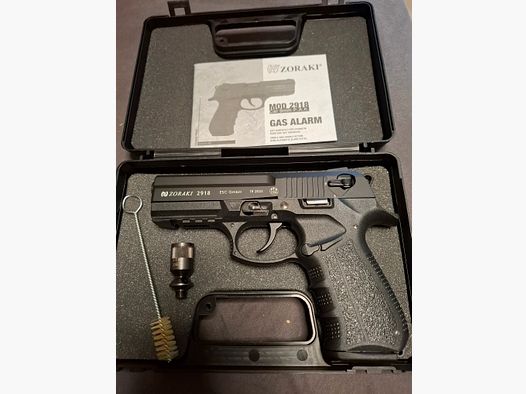 Zoraki 2918 Black 9mm P.A.K. PTB 1050 "NEW