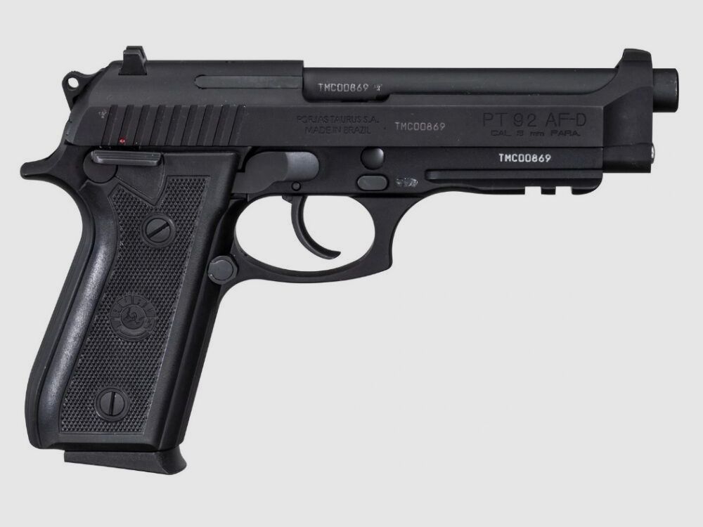 Taurus Pistole Taurus PT 92 AF - D RAIL Schwarz matt brüniert 9mmLuger