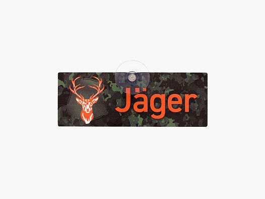 Hunting sign with suction cup "Hunter" II