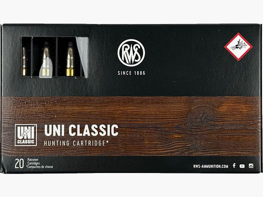RWS Jagdpatrone Uni Classic Kal. .308 Win 180grs / 11,7g