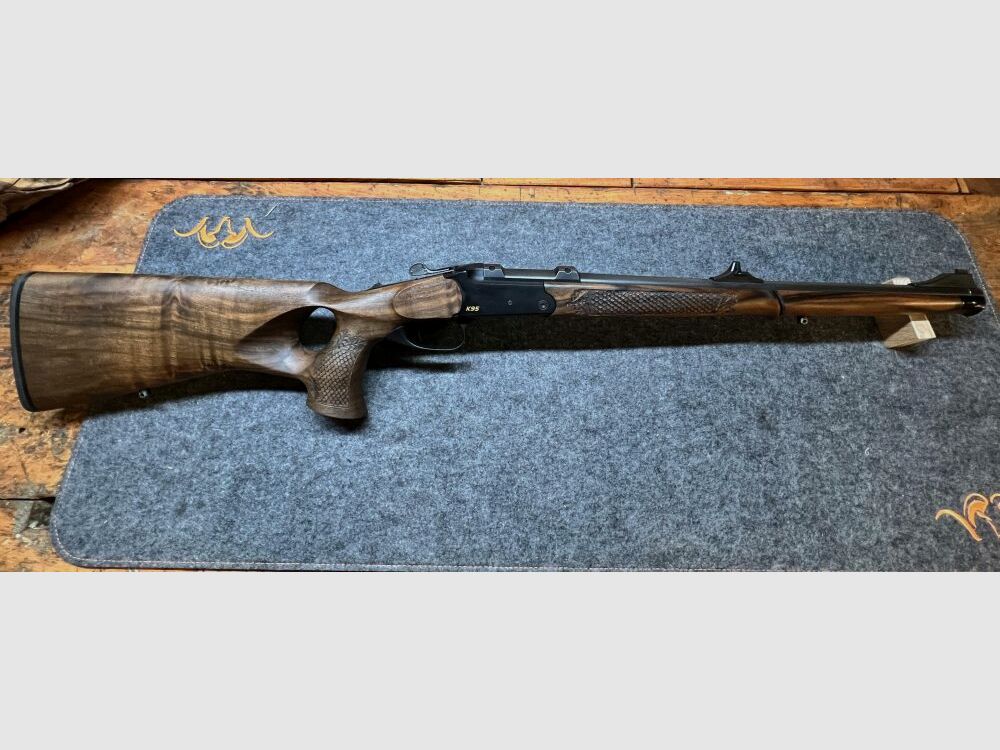 Blaser Kipplaufbüchse K95, Kal. .308Win, Stutzen, mit Holz-Lochschaft "Unik .308Win