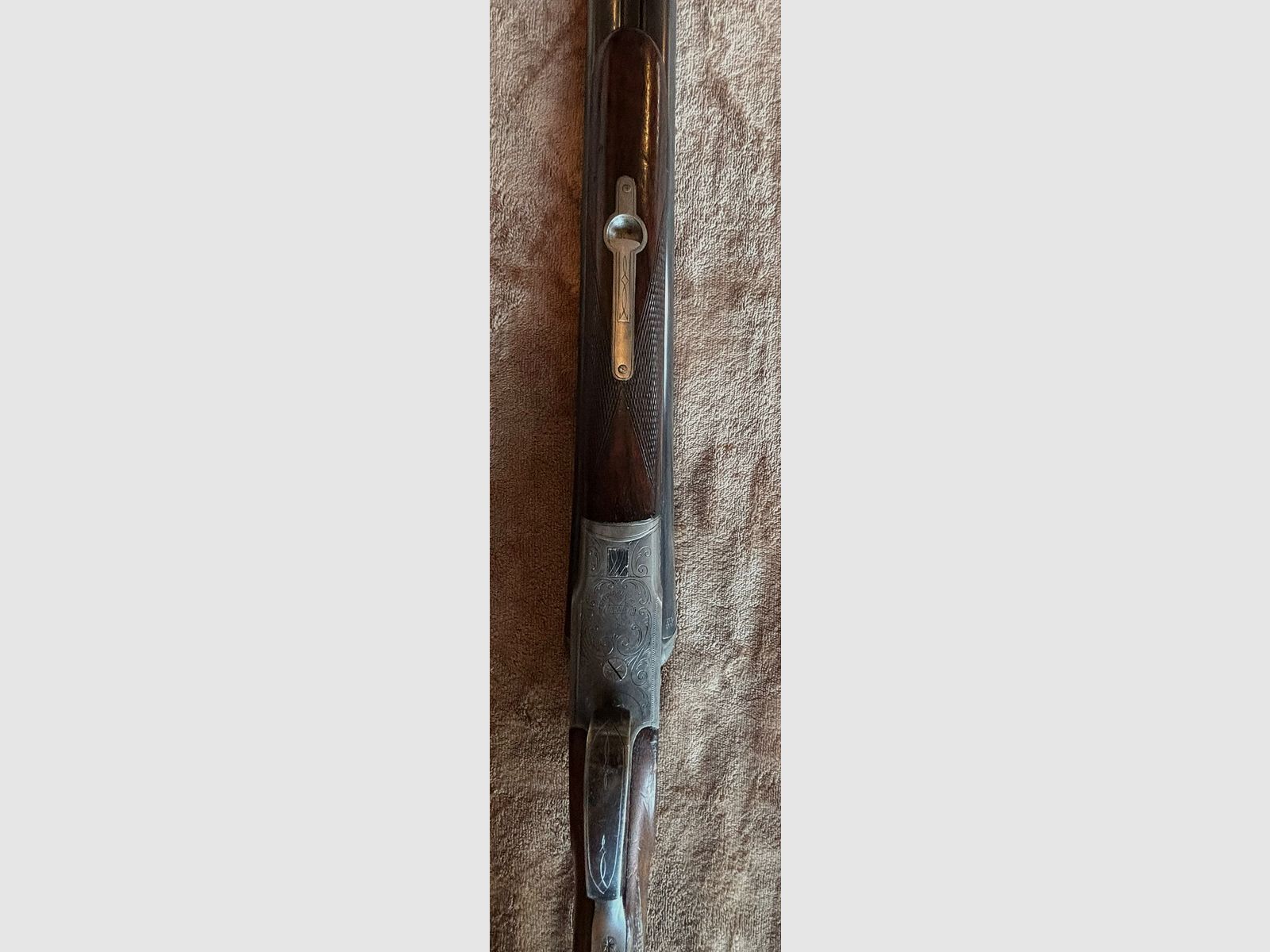 Doppelflinte Sauer&Sohn Suhl Kal. 16/70 mit schönen Ledergewehrriemen 