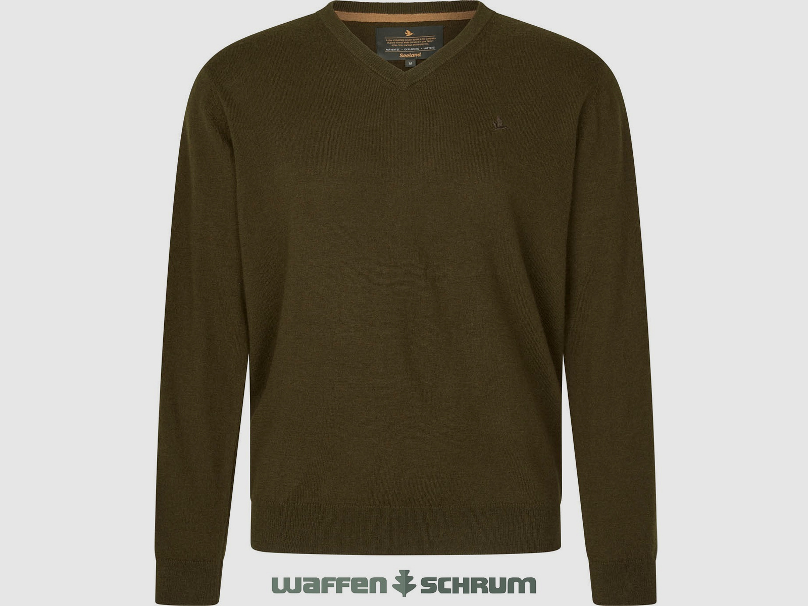 Seeland Pullover Pine mit V-Ausschnitt Light Pine