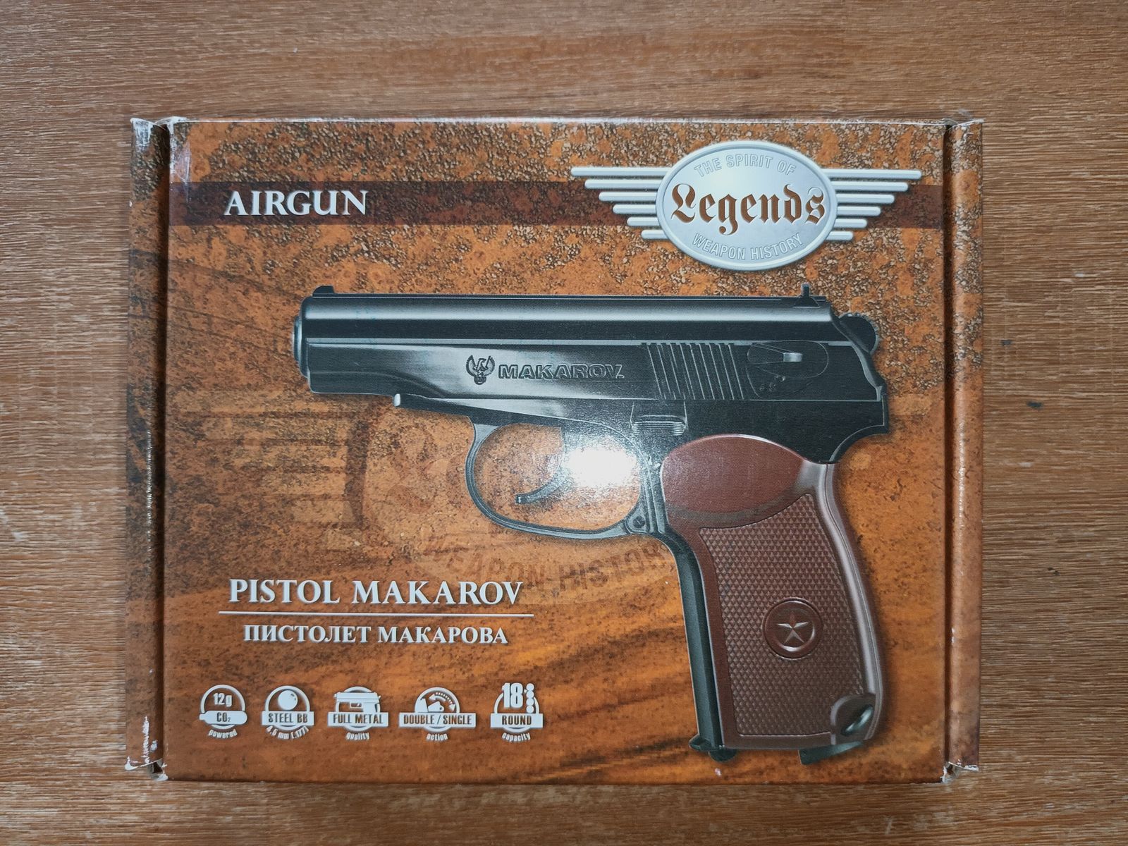 CO2 Pistole Umarex Legends Makarov Kaliber 4,5 mm BB  + Zubehör und Munition