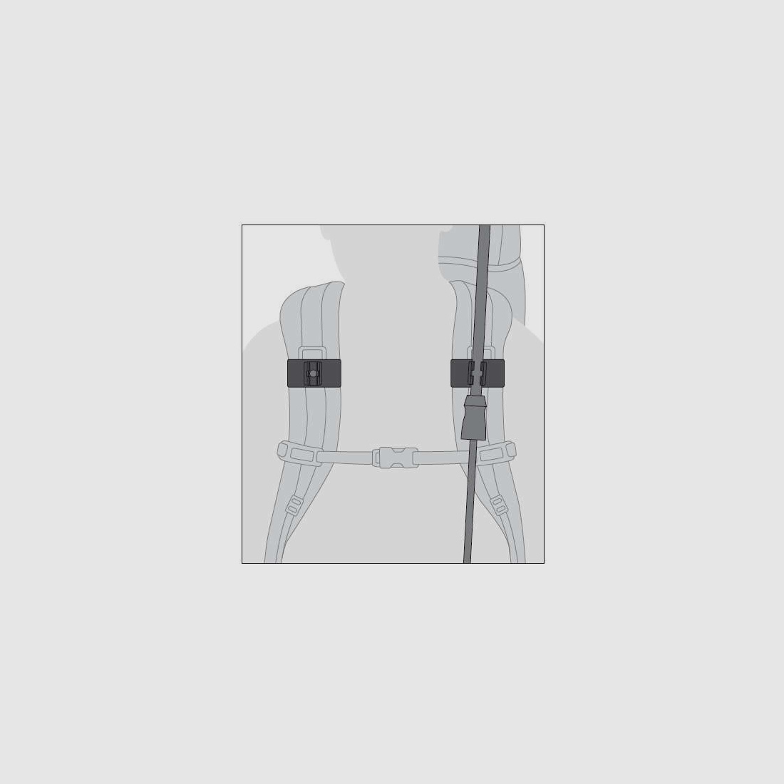 Euroschirm Swing Handsfree Schwarz