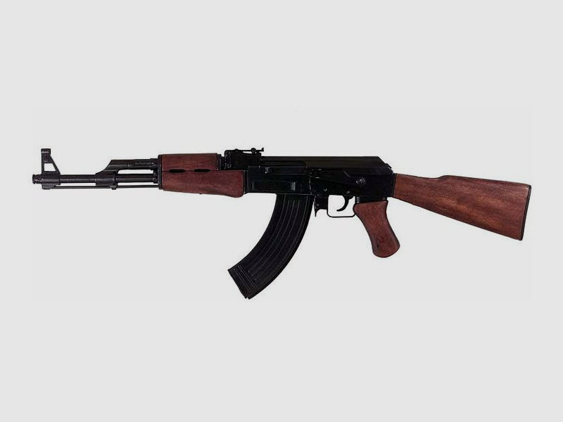 Deko AK 47W Kalaschnikow aus Metall und Holz