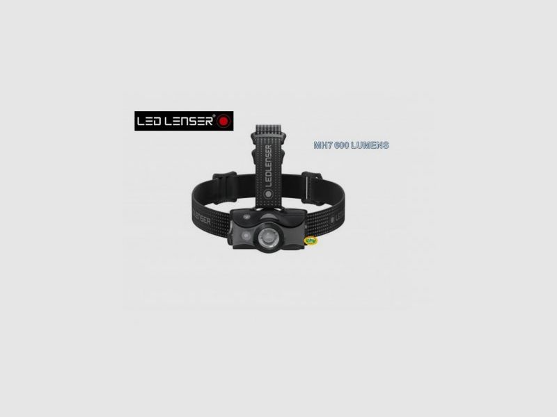 LED LENSER Stirnlampe MH7 - 600 Lumen wiederaufladbar