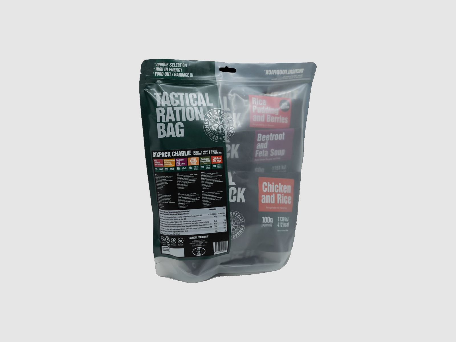 TACTICAL FOODPACK Sixpack CHARLY 530g