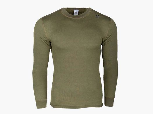 aclima Aclima Longsleeve HotWool Crew Neck - Olive / S Hommes