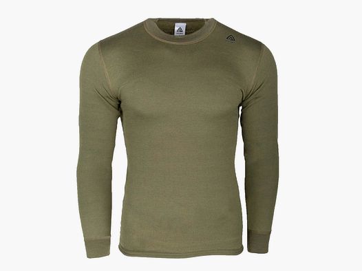aclima Aclima Longsleeve HotWool Crew Neck - Oliv / S Herren