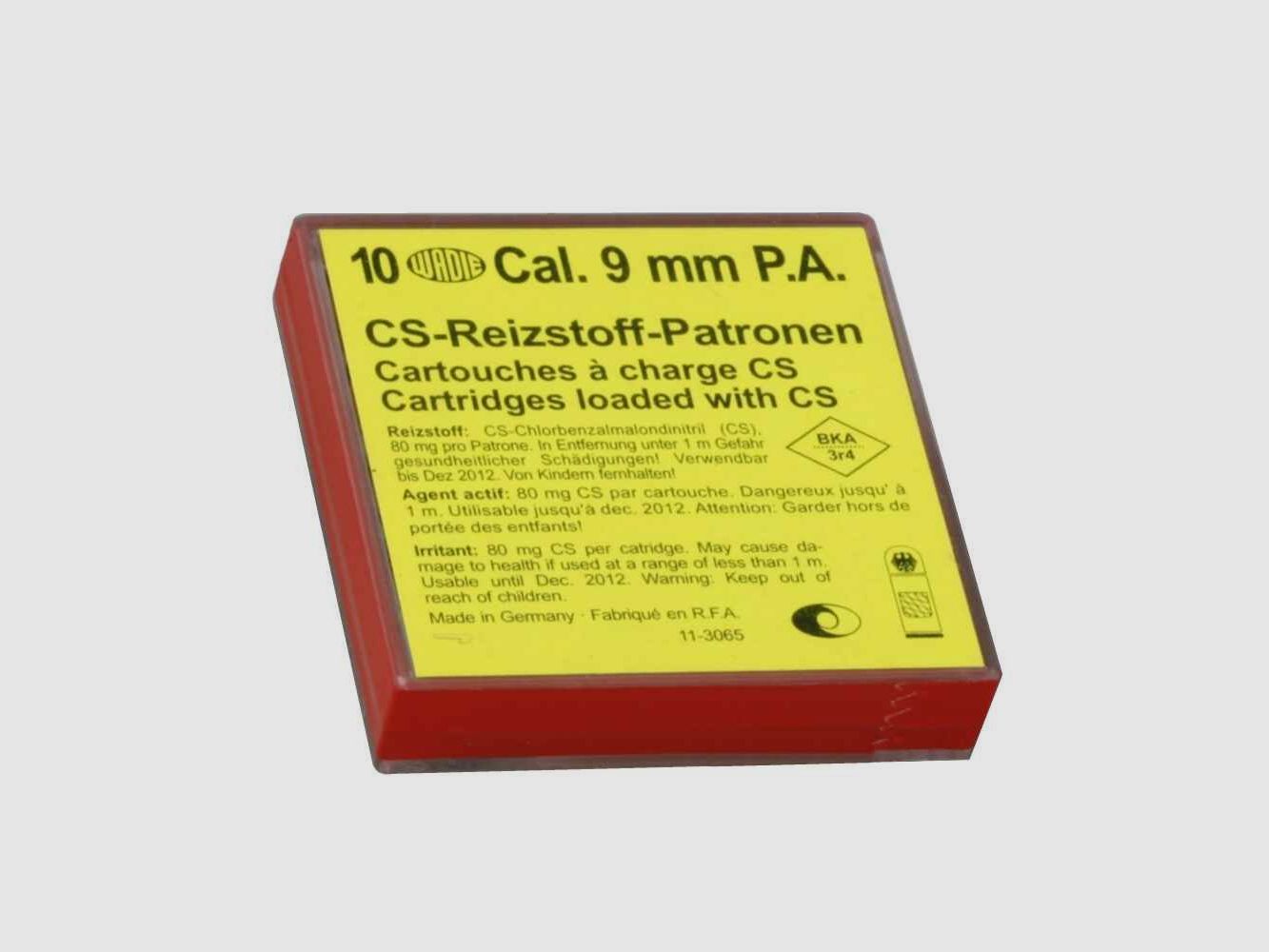CS-Gaspatronen 9 mm P.A. Wadie