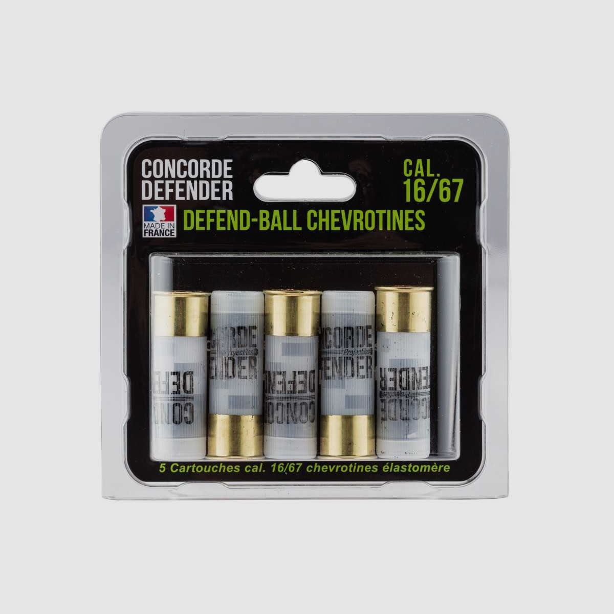 5 Patronen Defend-Ball Kal. 16/67 Gummigeschosse - 5 Patronen Defend-Ball Kal. 16/67 - Gummigeschosse, Bild 1 von 4