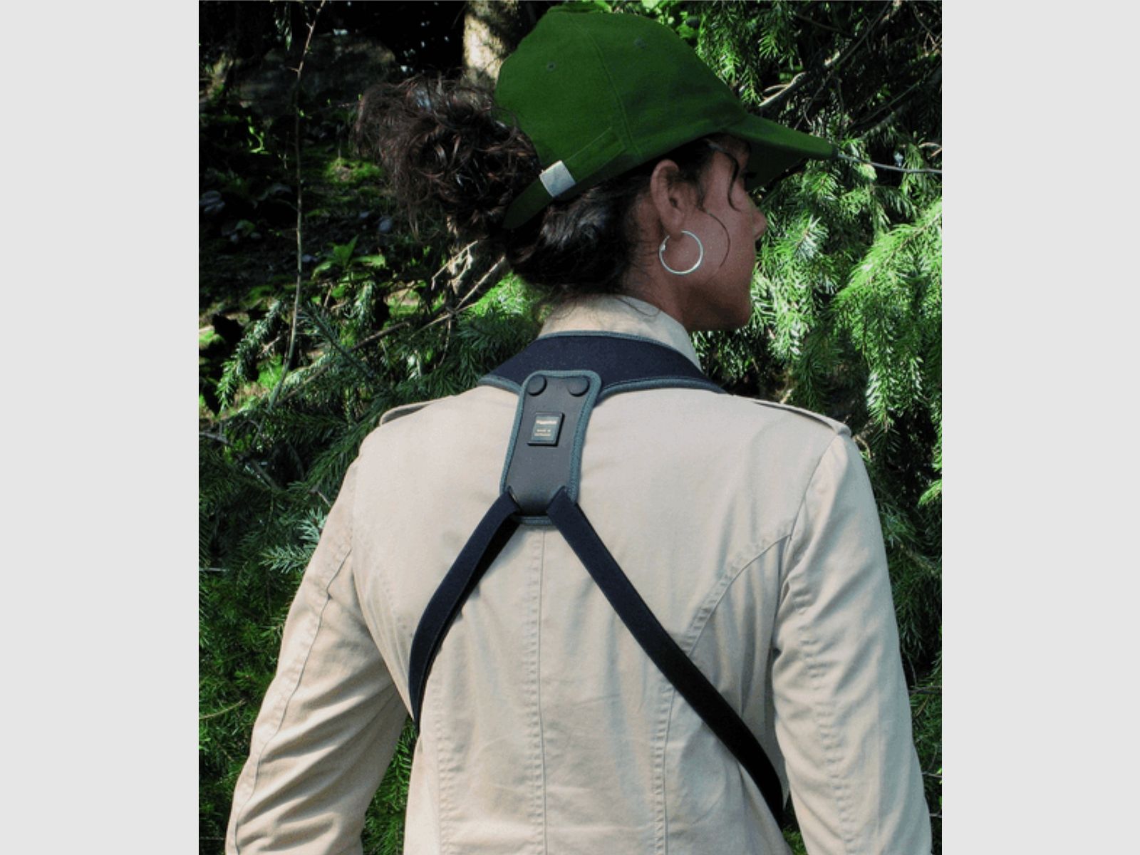 Niggeloh 406600343 SPORT el cinturón para cámaras y prismáticos neopreno negro