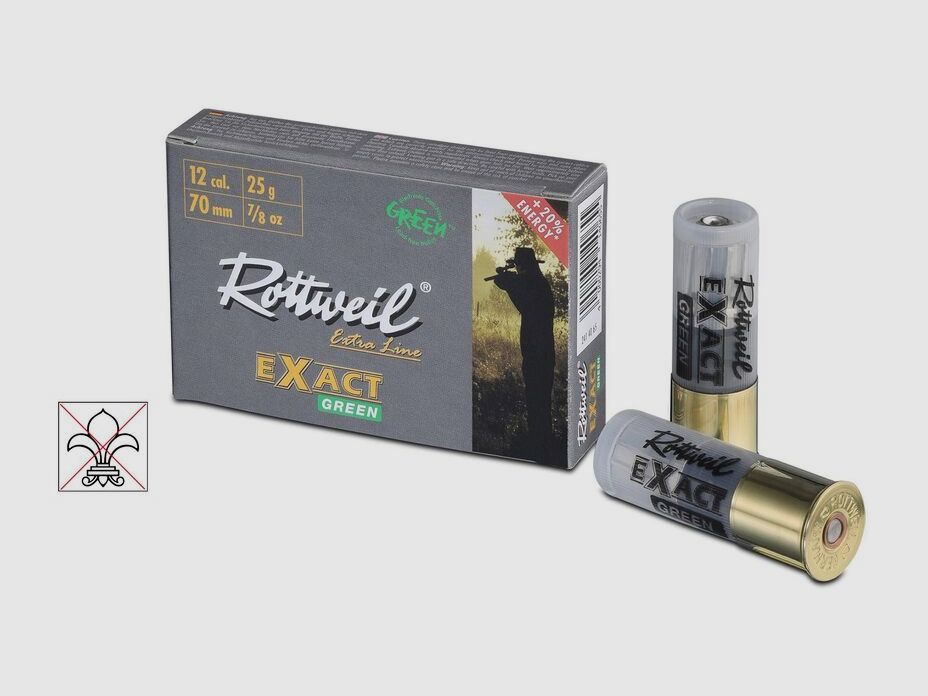 ROTTWEIL Flintenlaufgeschosse 12/70 EXACT GREEN 5 Stk 25g bleifrei