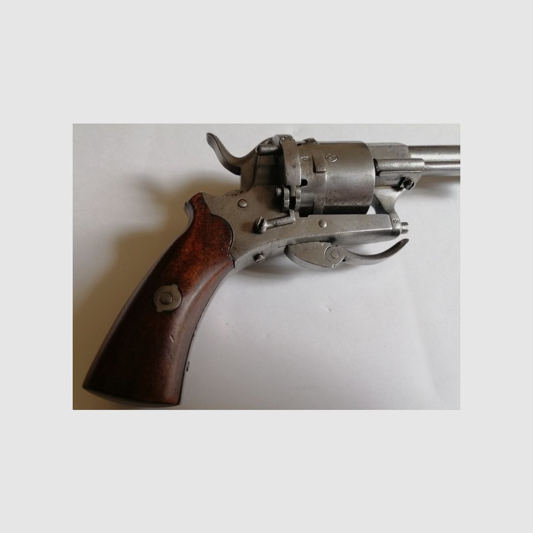 Schöner Lefaucheux-Typ Liège Perkussionsrevolver im Kaliber 7 mm – Ausgezeichneter Zustand, Bild 5 von 20