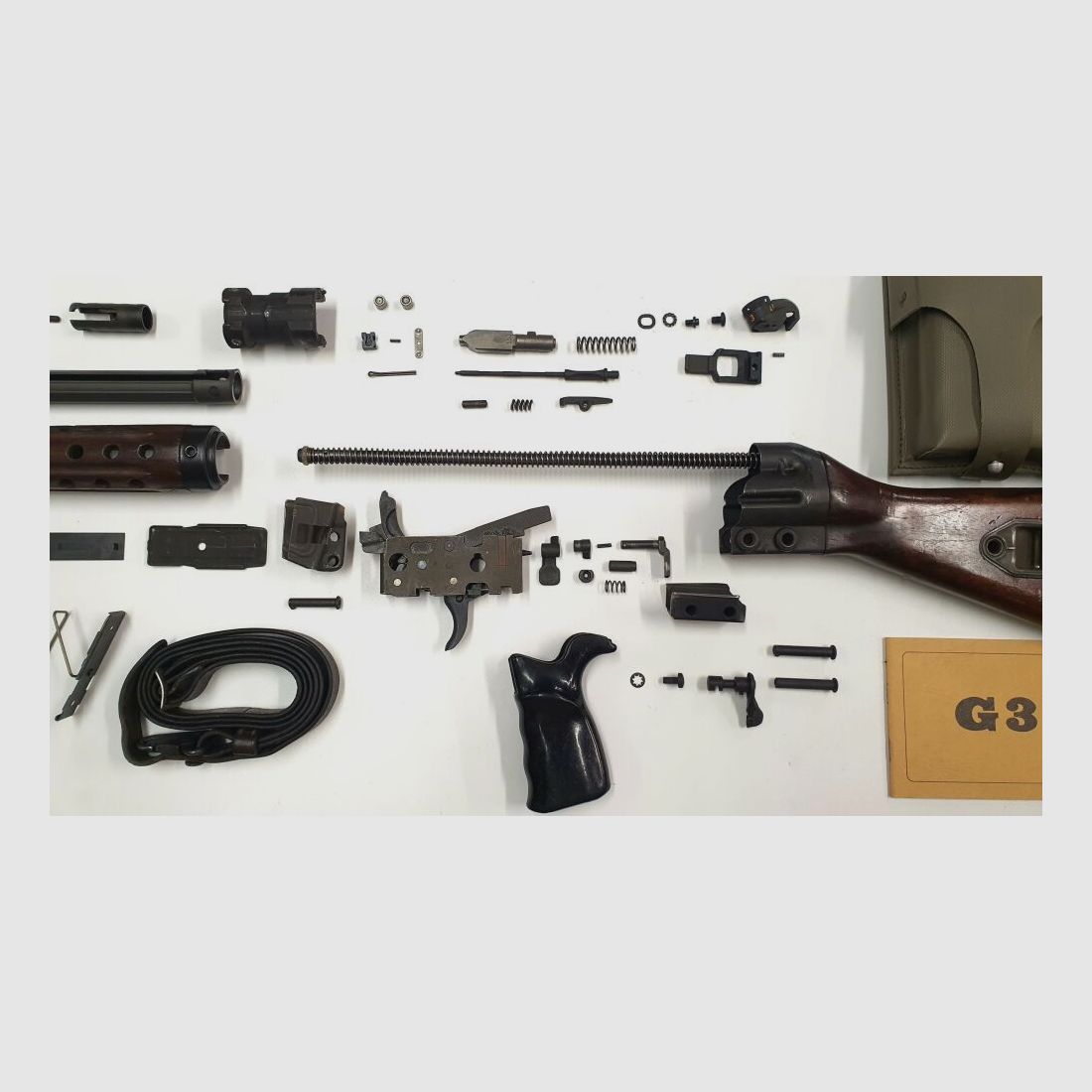 original Heckler & Koch set di parti libere G3 NATO Heckler & Koch incluso il calcio in legno