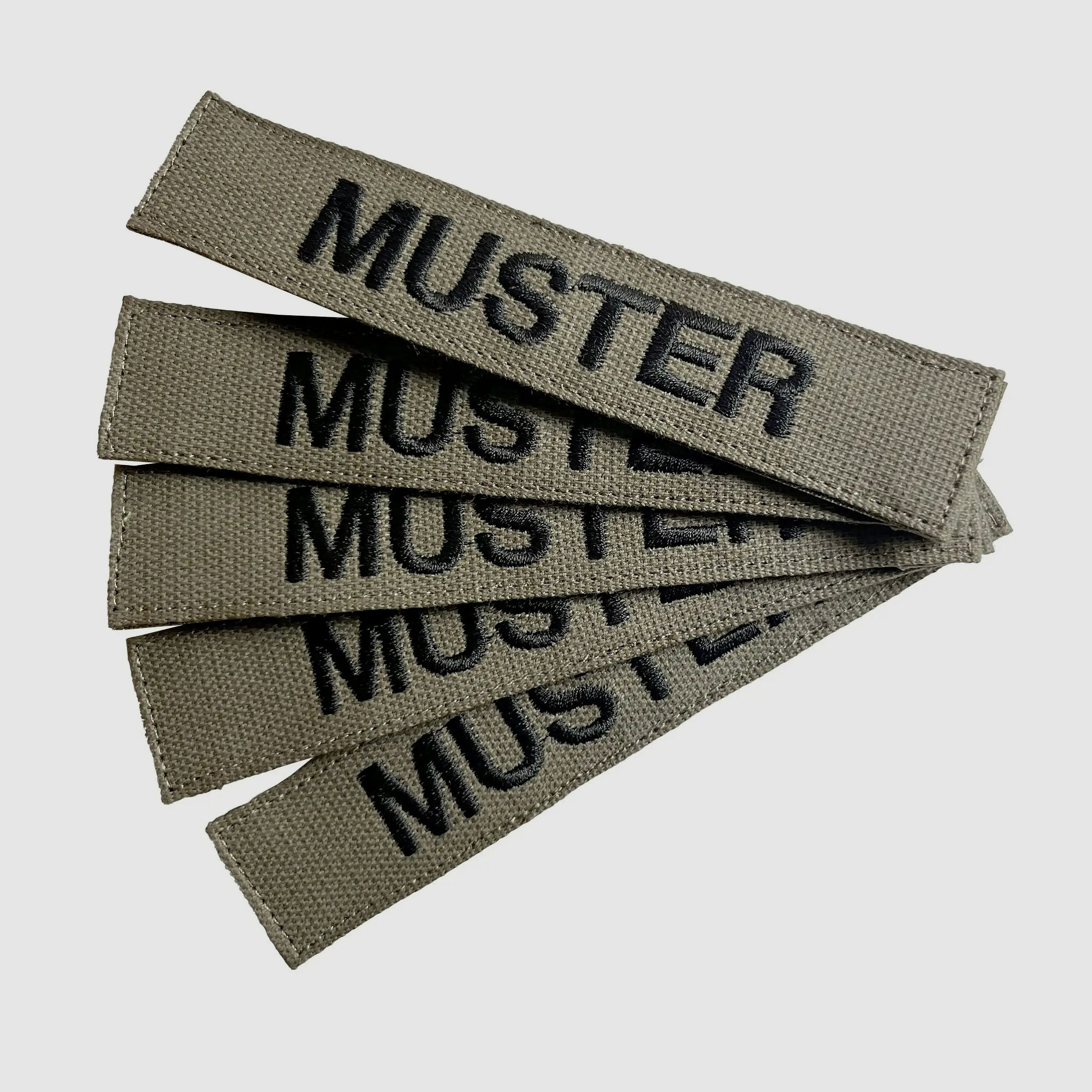 ASMC Namensbänder 5er Set Oliv