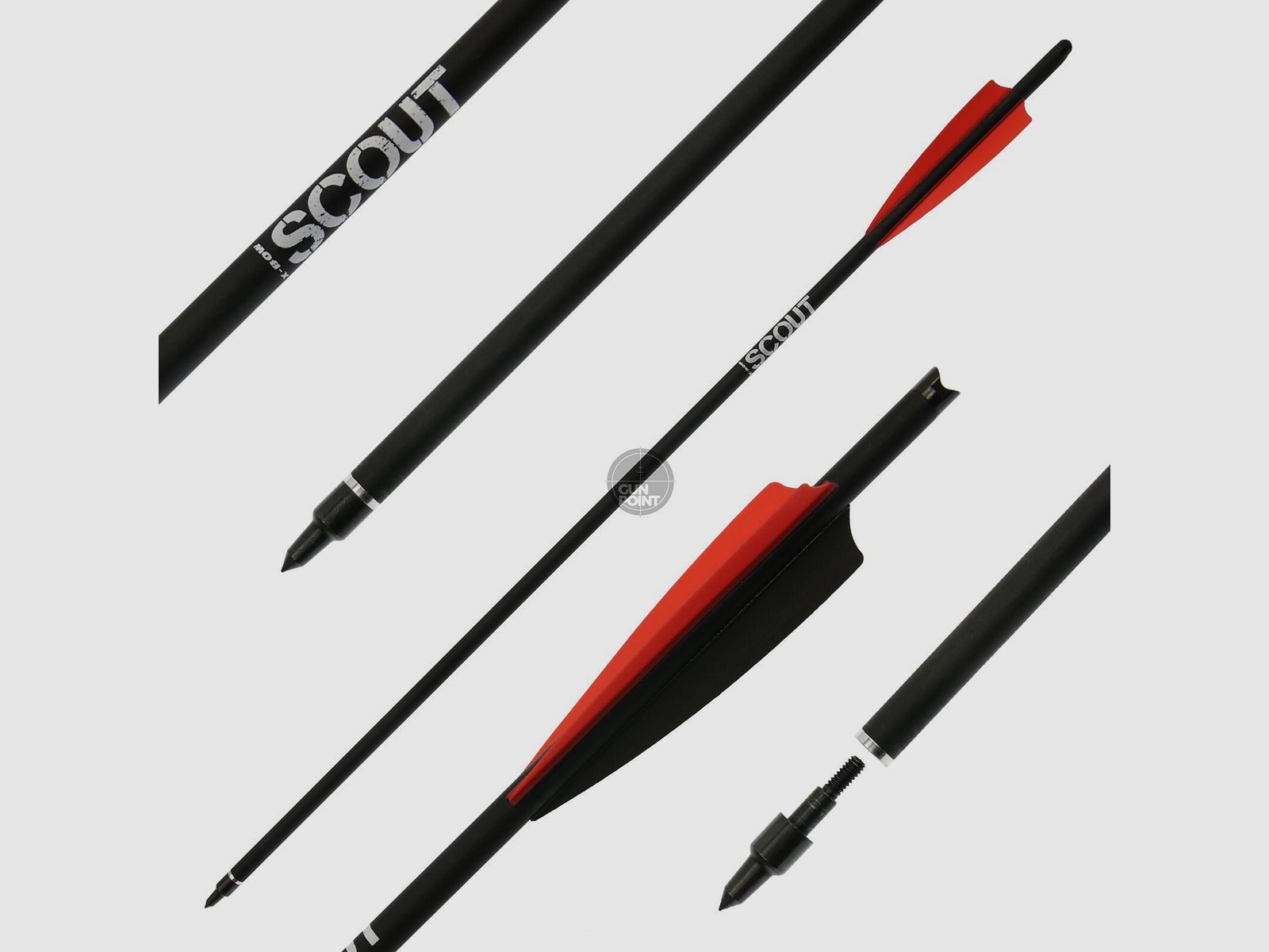 [Vorteilspack] Armbrustbolzen | X-BOW FMA Scout - 20 Zoll - Hybridbolzen - 12 Stck