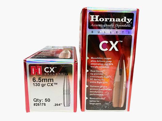 Hornady Geschosse Kal. 6,5 CX 130gr