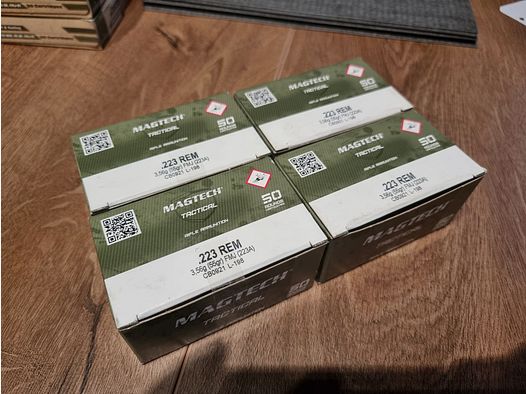 Munizioni .223 Remington 55gr FMJ - diversi produttori - S&B Magtech PPU Lapua GGG Norma ecc.