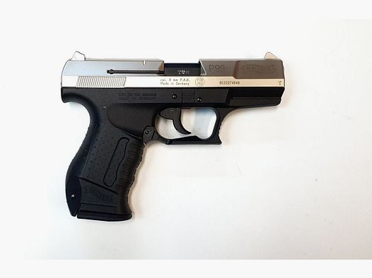 UMAREX Walther P99 Bicolor Nichel "opaco" Nero Cal. 9mm P.A.K. - Usato