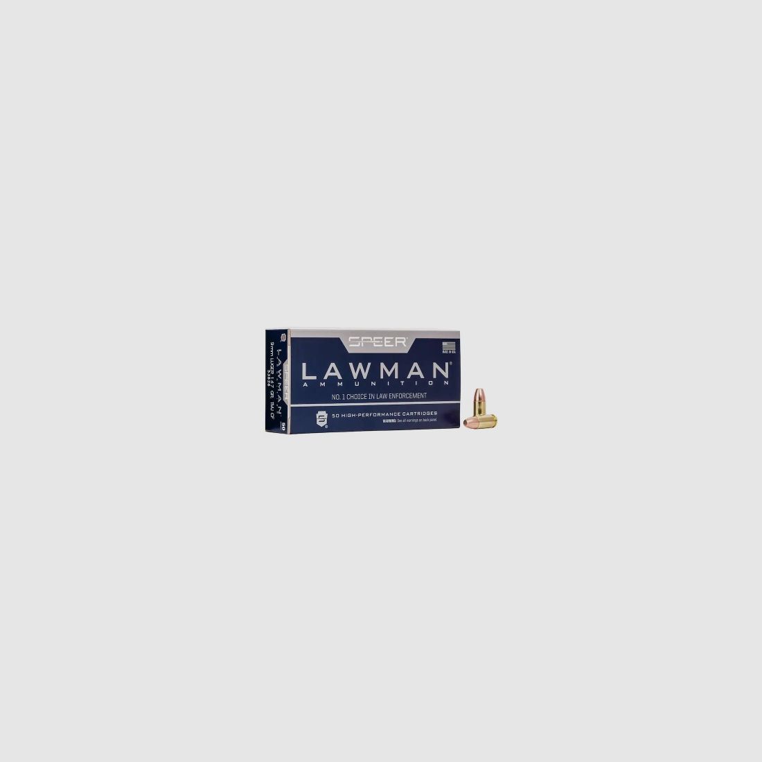 Speer Lawman CleanFire 9mm Luger 147GR TMJ FN 50 cartucce