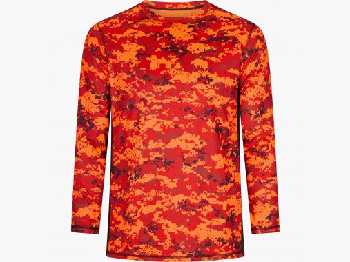 il Lago Prestige Funktions-Longsleeve Big Game Pro X Herren (Orange Camouflage) | XL
