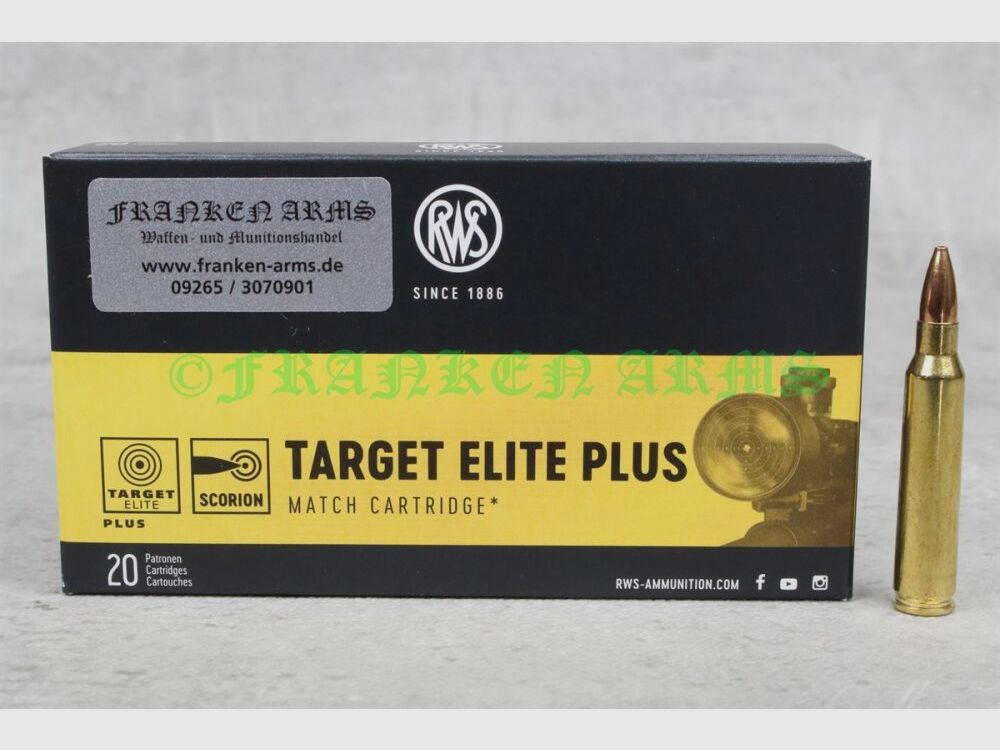 RWS Target Elite Plus .223 Rem. 69gr. 4,5g 20 Stück