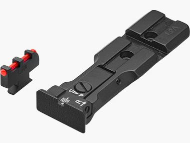 LPA WXT0407-F2 BLACK BAS adjustable revolver sight with Weaver base for 629, 686, 586, 627, 66, 67, 696, 17, 19, 657, 610, 625, 29, 27 and new for caliber .50 – Black sight picture