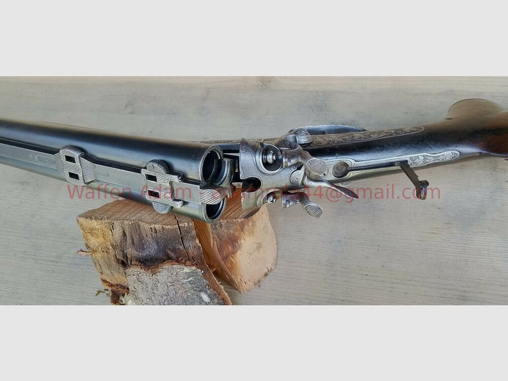 Suhl Hahndrilling um 1900 Sammlerwaffe