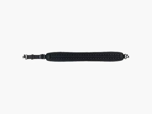Cinghia per carabina in neoprene nera zigrinata
