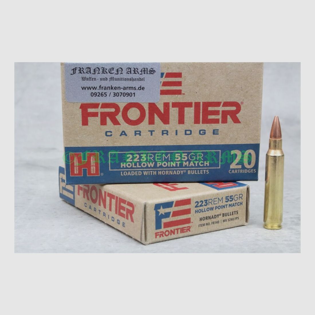 Hornady Frontier HP Match .223 Rem. 55gr. 3,6g 20 Stück Staffelpreise