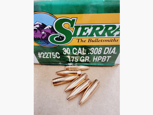 .308/.30/175 grs HPBT Sierra Match King Geschosse 100 stk No.2275