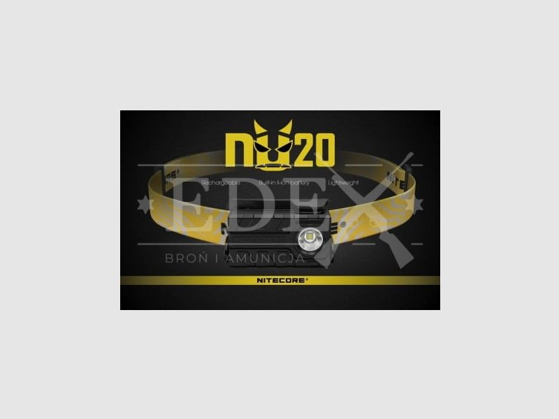 Nitecore NU20 BLACK LATARKA czołówka 360lm, zdjęcie 2 z 5