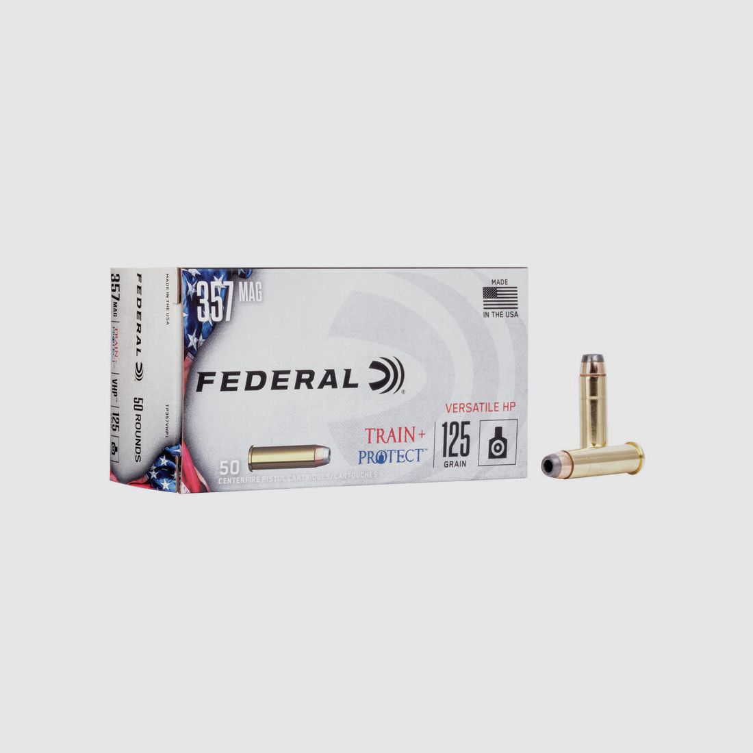 Federal Train+Project .357 Mag. 125GR VHP 50 cartucce