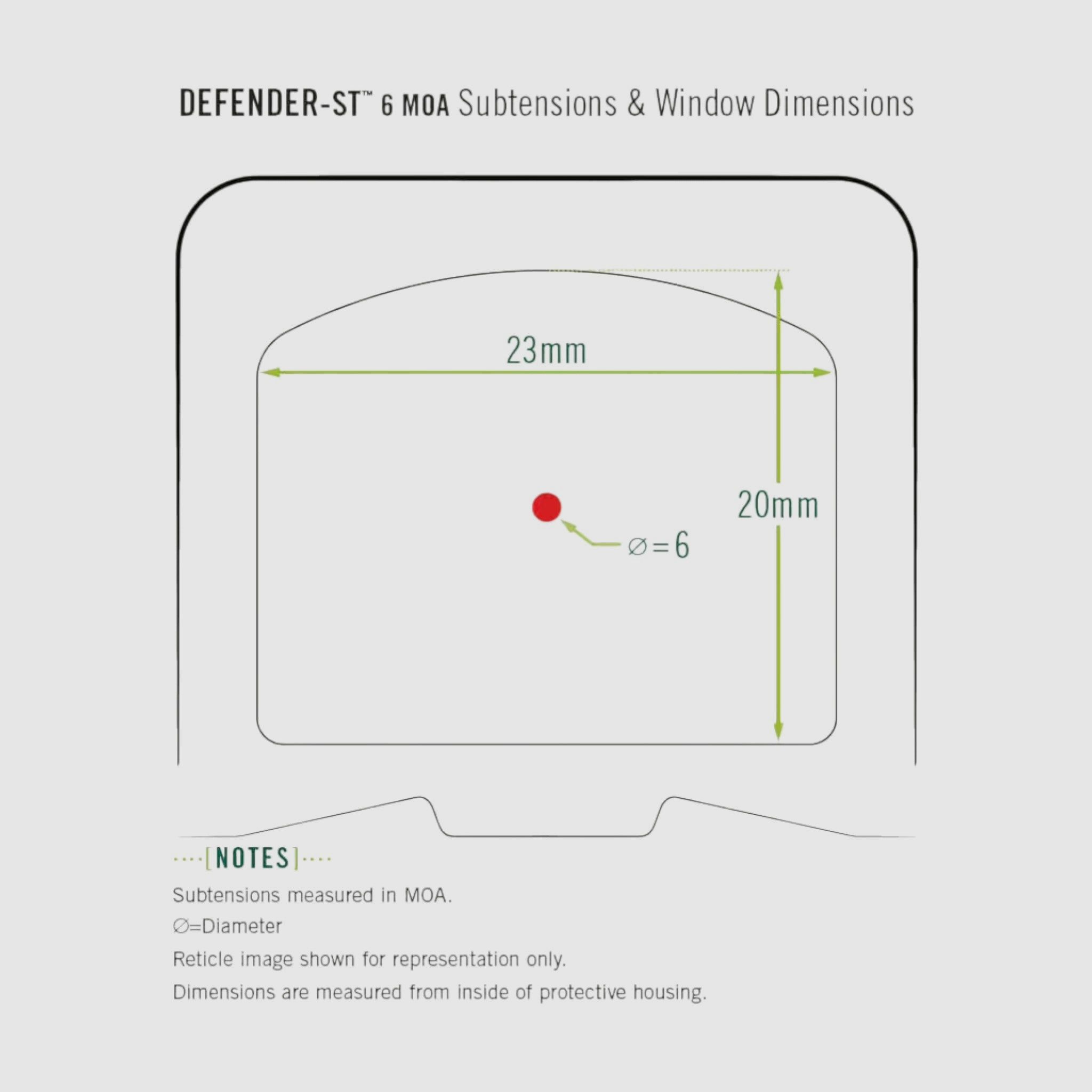 Vortex Defender ST Red Dot 6 MOA