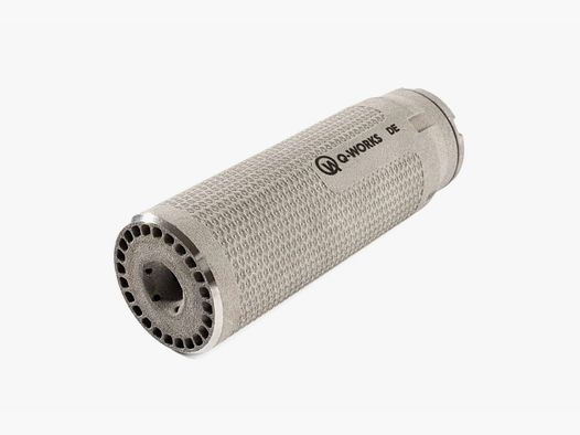 Q-WORKS X Pro Silenciador - Raw Titanium - .38 - M14x1