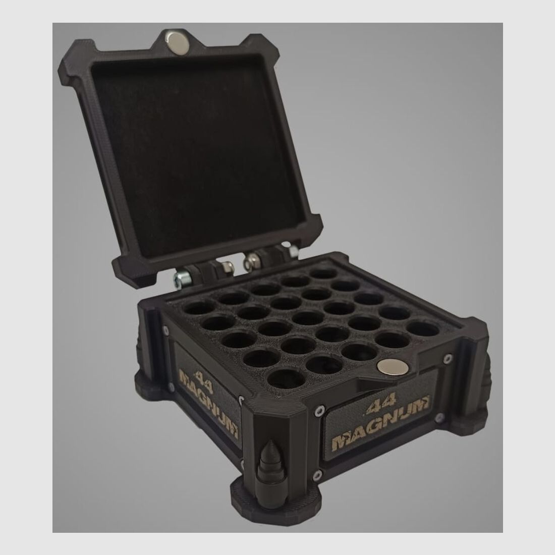 3D-Printed Precision Ammo Box, Cartridge Box, AmmoBox .44 Magnum V2