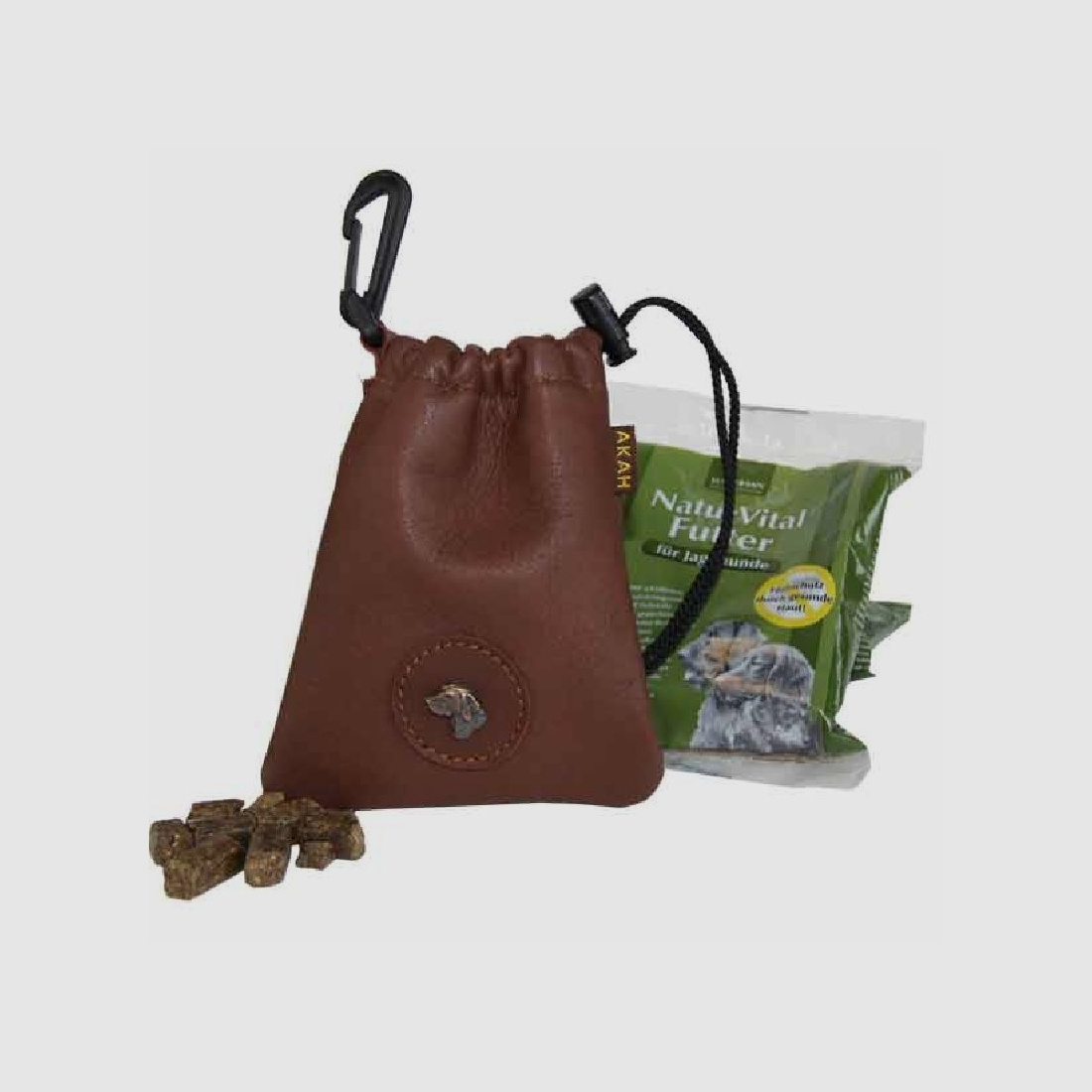 AKAH Leckerli Beutel aus Elchleder